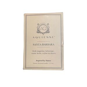 Aquiesse Santa Barbara Luxury Scented Candle - 6.5 oz new in box
